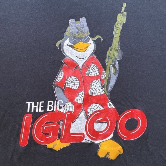 Black Tactical Penguin Graphic T-Shirt Men’s XL - Picture 2 of 9